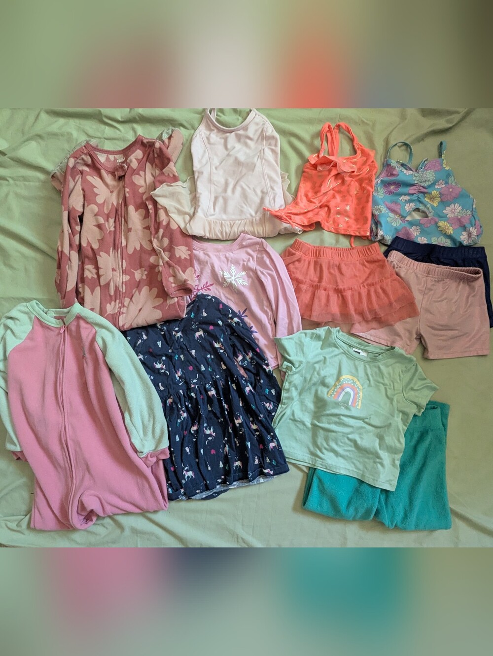 Girls Bundle Of 12 Prices Swimsuits Leotard Pajamas